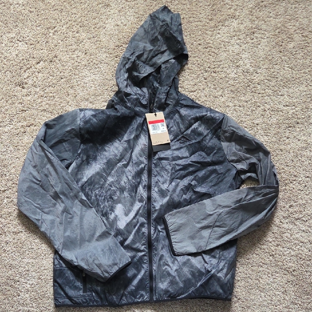 Nike Gray Hooded Jacket, Size L